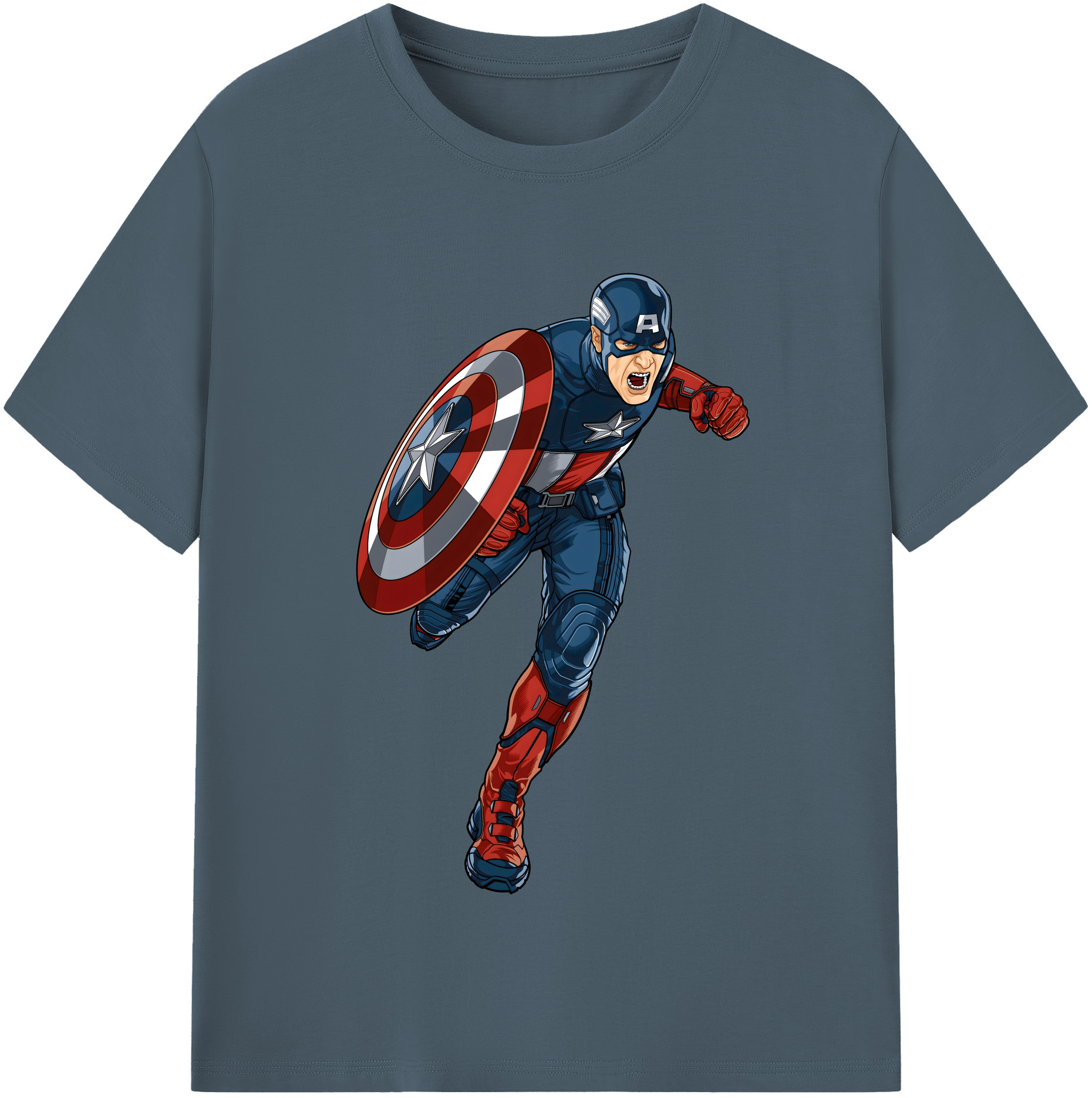 （画像用） アベンジャーズ The Avengers 綿100％半袖Tシャツ（フロントプリント）